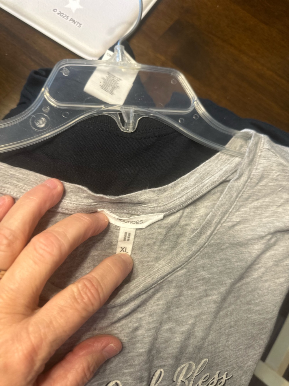 Maurices Gray Graphic Tee with Blue Truck and Yellow Sunflowers - Picture 2 of 2